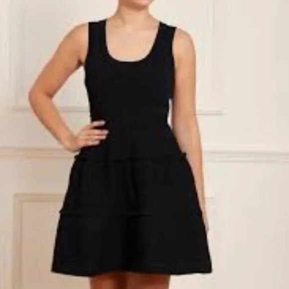 Sandro Dresses & Skirts - Sandro Paris Cotton Black Knit Mini Dress 4